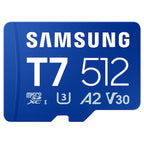 Tarjeta de Memoria Samsung P7 512GB microSD XC/ Clase 10/ 170MBs