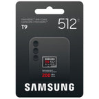 Tarjeta de Memoria Samsung P9 512GB microSD XC/ Clase 10/ 200MBs
