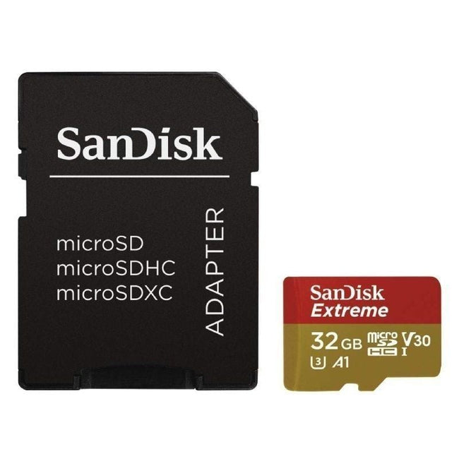 Tarjeta de Memoria SanDisk Extreme 32GB microSD HC UHS-I con Adaptador/ Clase 10/ 100MBs Hover Image