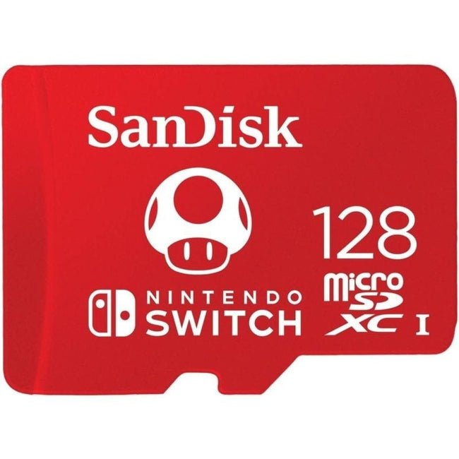 Tarjeta de Memoria SanDisk Nintendo Switch 128GB microSD XC UHS-I/ Clase 10/ 100MBs Hover Image