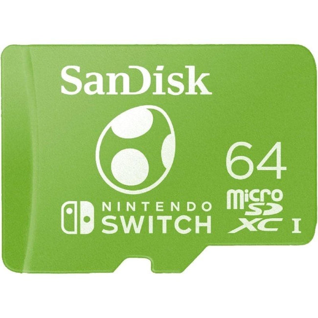Tarjeta de Memoria SanDisk Nintendo Switch 64GB microSD XC UHS-I/ Clase 10/ 100MBs Hover Image