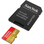 Tarjeta de Memoria SanDisk Extreme 64GB microSD XC UHS-I con Adaptador/ Clase 10/ 170MBs