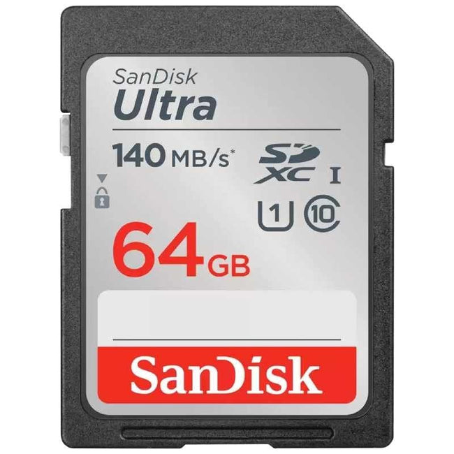 Tarjeta de Memoria SanDisk Ultra 64GB SD HC UHS-I - SDXC/ Clase 10/ 140MBs Hover Image