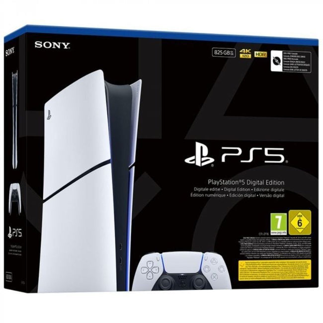 Consola Sony Playstation 5 - PS5 Slim Digital 825GB/ Incluye Mando Dual Sense/ Chassis E Hover Image