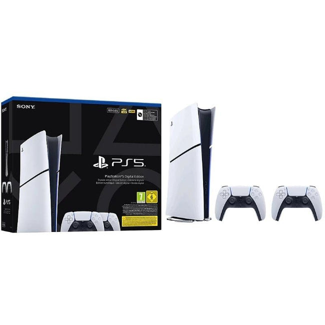 Consola Sony Playstation 5 - PS5 Slim Digital 825GB/ Incluye 2 Mandos Dual Sense/ Chassis E Hover Image