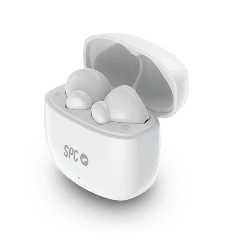 Auriculares Bluetooth SPC Zion 2 Play con estuche de carga/ Autonomía 7h/ Blancos