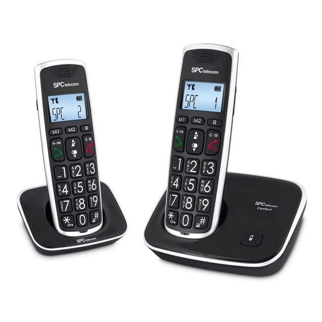 Teléfono Inalámbrico SPC Comfort Kaiser 7609N/ Pack DUO/ Negro Hover Image