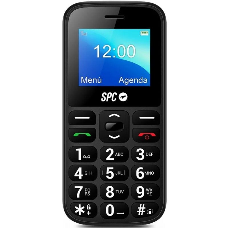 Teléfono Móvil SPC Fortune 2 4G para Personas Mayores/ Negro
