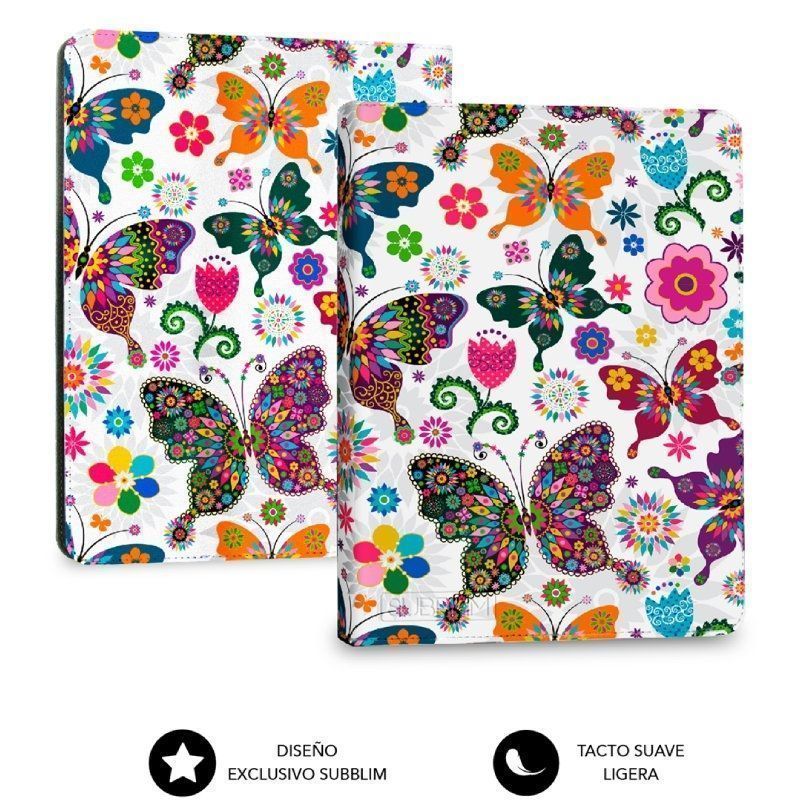 Funda para libro electrónico Subblim 1EC010 Clever Ebook Case 6" Mariposas