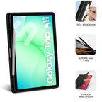 Funda Subblim Clear Shock Case para Samsung A11 8.7"/ Negra