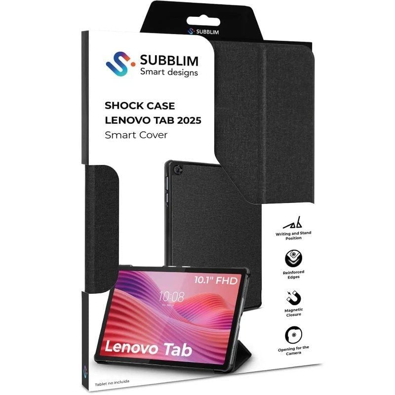 Funda Subblim Shock Case Lenovo Tab 2025 10.1"/ Negra
