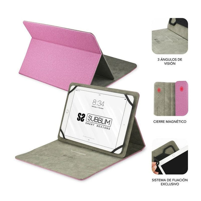 Funda Subblim Clever Stand para Tablets de 9.6"-11"/ Rosa Main Image