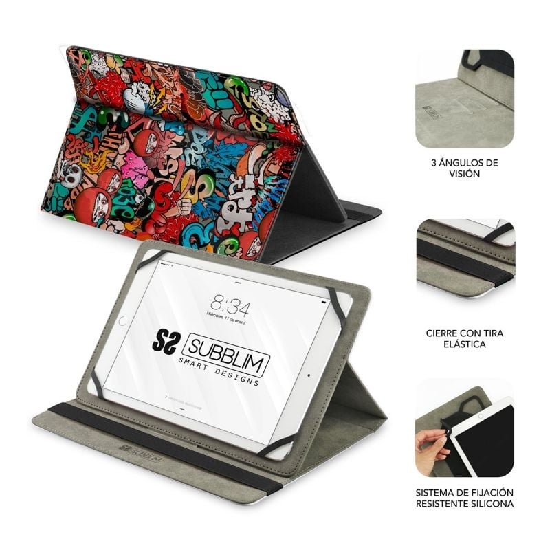 Funda Subblim Trendy Graffiti para Tablets de 9.6"-11"