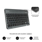 Funda con Teclado Subblim Keytab Pro Bluetooth para Tablets de 9.6"-10.8"/ Roja