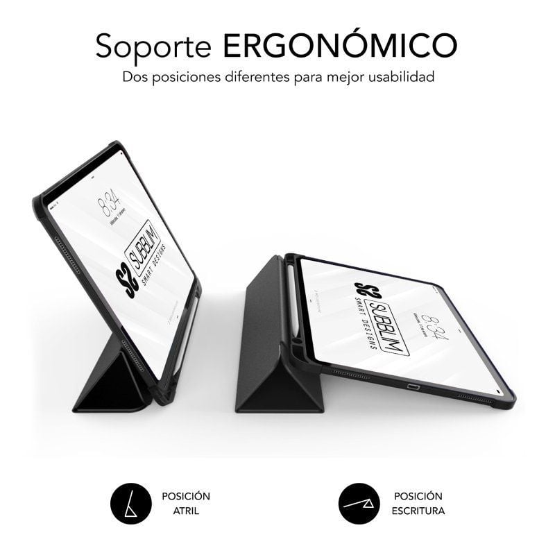 Funda Subblim Shock Case SUBCST-5SC316 para iPad 10 Generación de 10.9"/ Negra