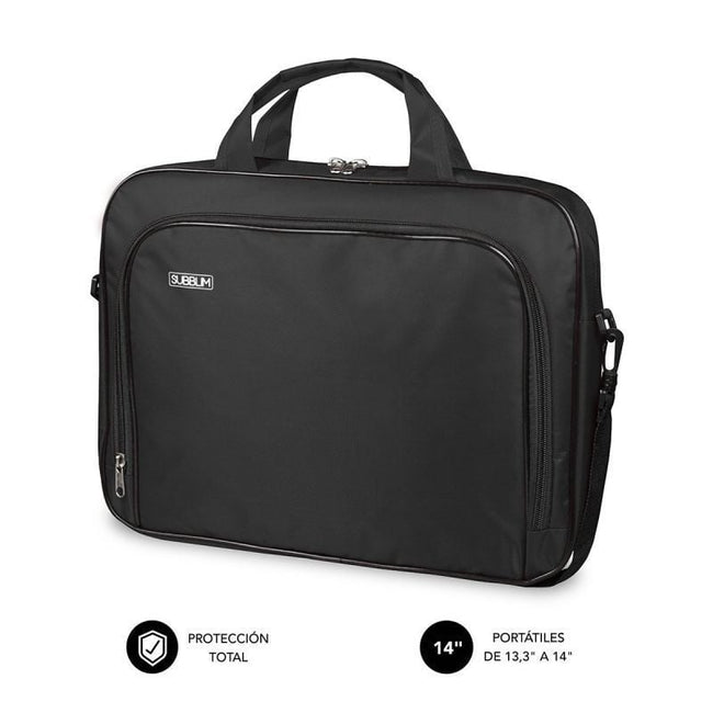 Maletín Subblim Oxford para Portátiles hasta 14"/ Negro Hover Image