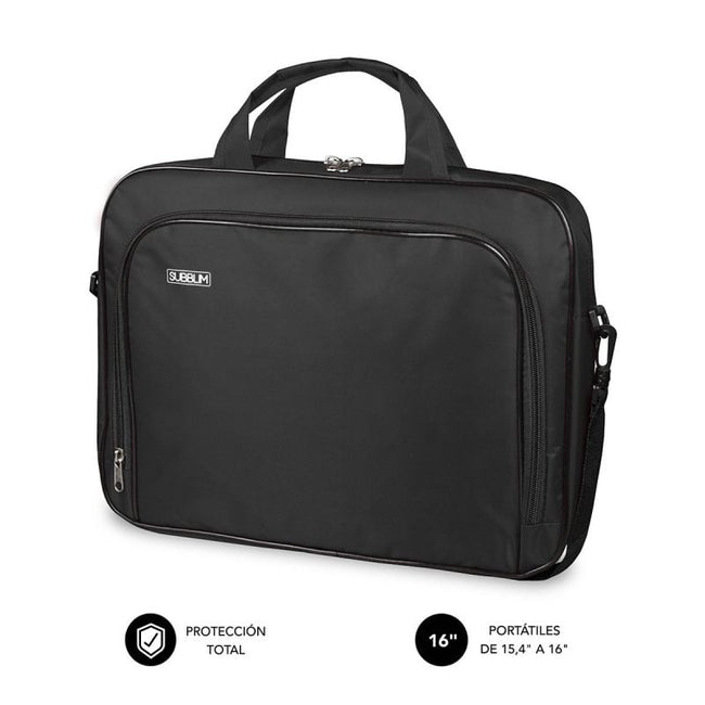 Maletín Subblim Oxford para Portátiles hasta 16"/ Negro Hover Image