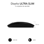 Ratón Inalámbrico Subblim Dual Flat/ Batería recargable/ Hasta 1600 DPI