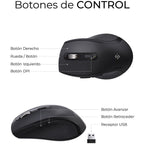 Teclado y Ratón Inalámbrico Subblim Combo Dual Office Prowave/ Negro
