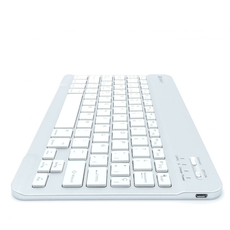 Teclado Compacto Inalámbrico Subblim Smart/ Plata