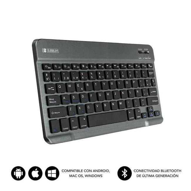 Teclado Compacto Inalámbrico Subblim Smart/ Gris Hover Image