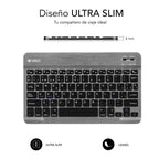 Teclado Compacto Inalámbrico Subblim Smart/ Gris
