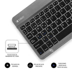 Teclado Compacto Inalámbrico Subblim Smart/ Gris