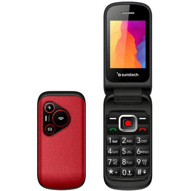 Teléfono Móvil Sunstech CELT24 para Personas Mayores/ Rojo Hover Image