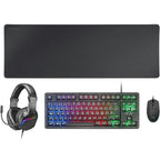 Pack Gaming Mars Gaming MCP-RGB3/ Teclado RGB + Ratón ptico + Alfombrilla XXL + Auriculares