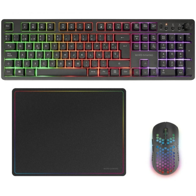 Pack Gaming Mars Gaming MCPWX/ Teclado Inalámbrico + Ratón Inalámbrico + Alfombrilla Hover Image
