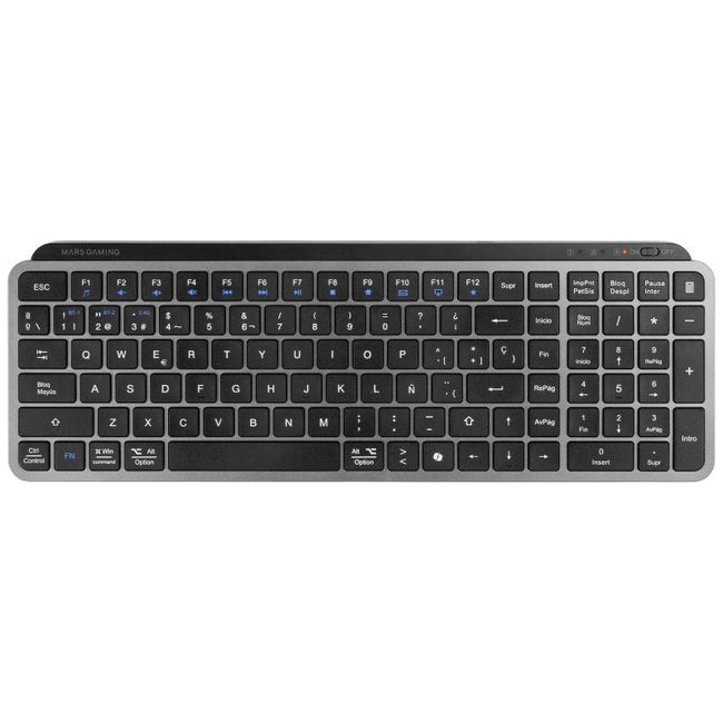 Teclado Compacto Inalámbrico Mars Gaming MK-SILENKEYS/ Negro Hover Image