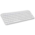 Teclado Compacto Inalámbrico Mars Gaming MK-SILENKEYS/ Blanco