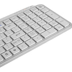 Teclado Compacto Inalámbrico Mars Gaming MK-SILENKEYS/ Blanco