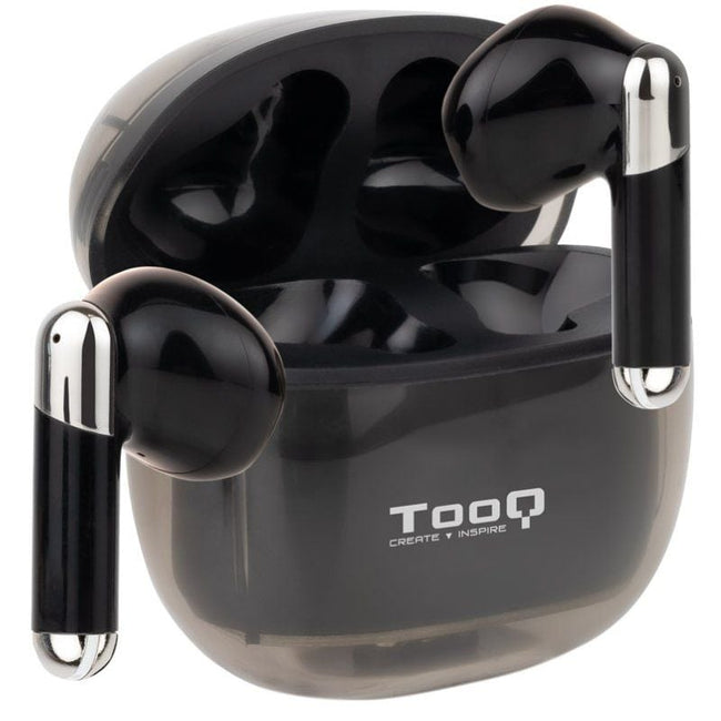 Auriculares Bluetooth TooQ Onyx TQBWH-0054B con estuche de carga/ Autonomía 4h/ Negros Hover Image