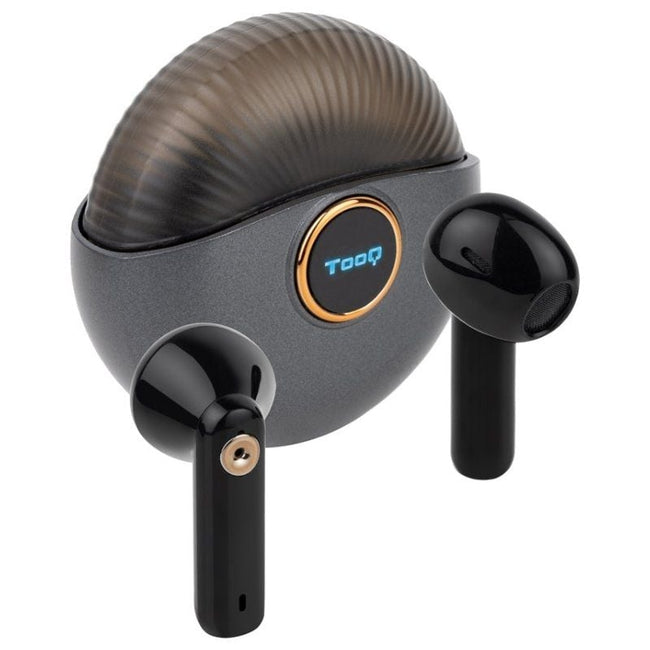 Auriculares Bluetooth TooQ Snail TQBWH-0060G con estuche de carga/ Autonomía 4h/ Grises y Negros Hover Image