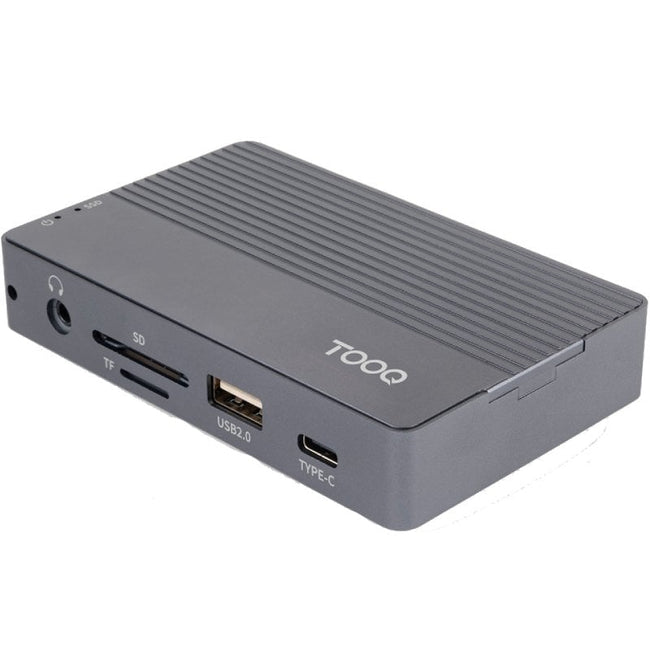 Docking/Caja Externa USB Tipo-C TooQ TQE-2242G/ Ranura SSD M.2/ 1xHDMI/ 1xRJ45/ 1xUSB/ 1xUSB Tipo-C/ 1xLector Tarjetas/ 1x Jack 3.5/ 1xUSB Tipo-C PD Hover Image