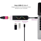 Docking USB Tipo-C Nanocable 10.16.0401/ 2xUSB/ 1xUSB Tipo-C PD/ 1xHDMI 4K