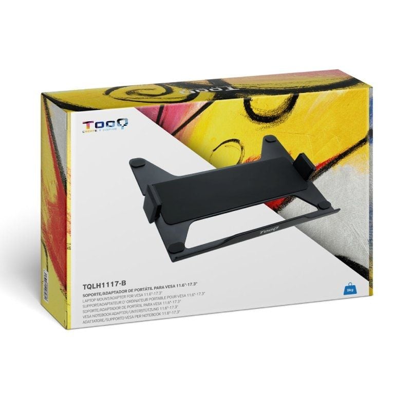 Soporte TooQ TQLH1117-B para Portátiles hasta 17.3"/ Hasta 9Kg