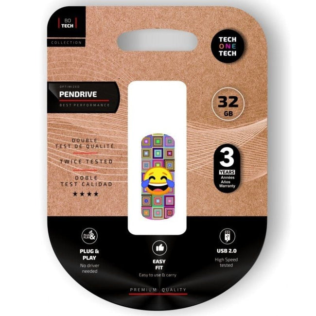Pendrive 32GB Tech One Tech Emoji meparto USB 2.0 Hover Image