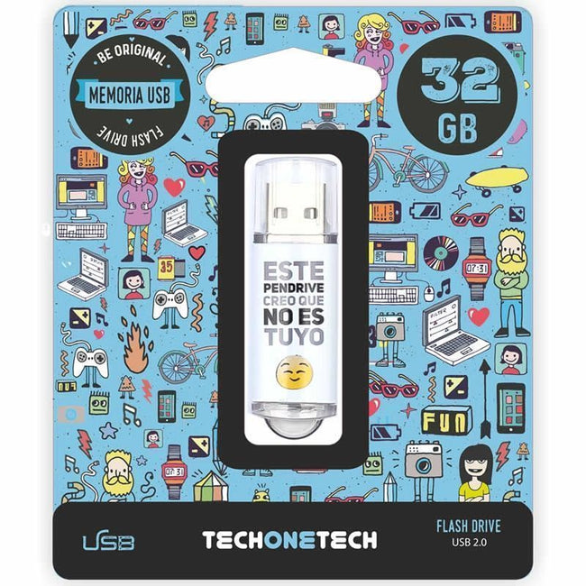Pendrive 32GB Tech One Tech No Es Tuyo USB 2.0 Hover Image