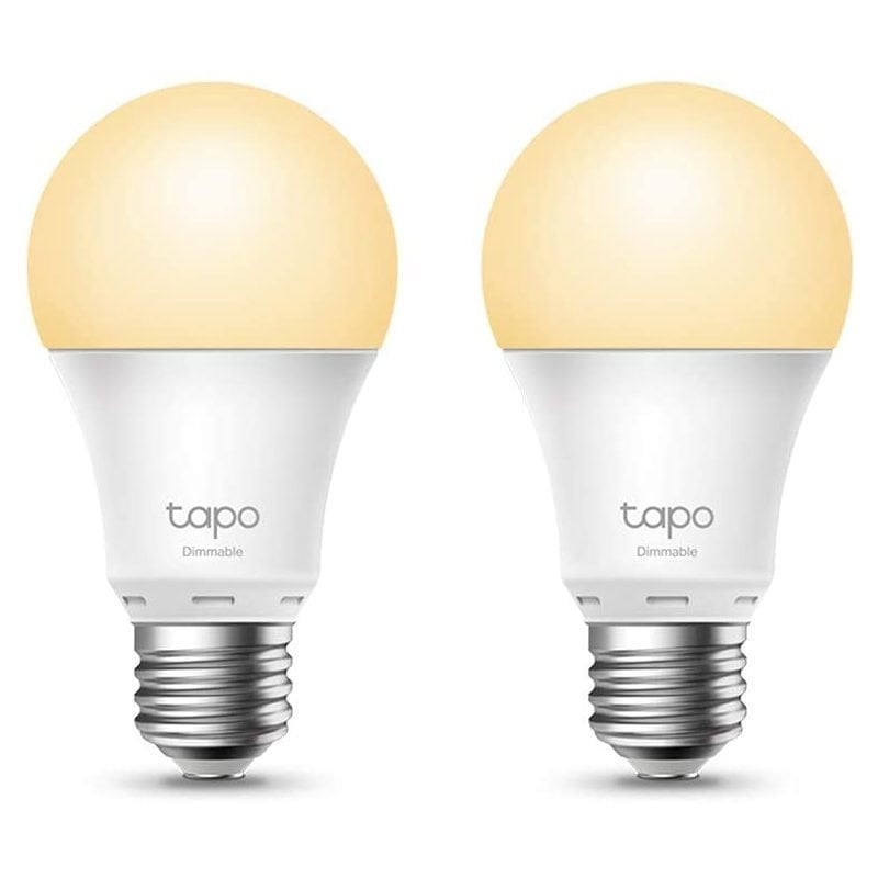 Bombilla Inteligente TP-Link Tapo L510E/ Casquillo E27/ 8.7W/ 806 Lúmenes/ 2700K/ Pack 2