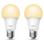 Bombilla Inteligente TP-Link Tapo L510E/ Casquillo E27/ 8.7W/ 806 Lúmenes/ 2700K/ Pack 2