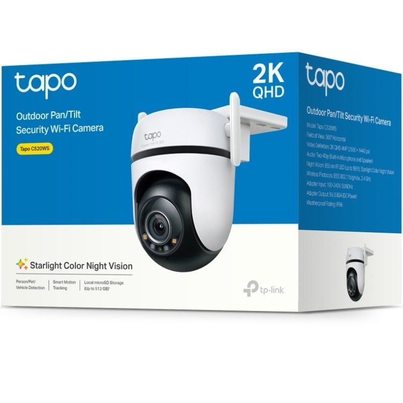 Cámara de Videovigilancia TP-Link Tapo C520WS/ Visión Nocturna/ Control desde APP