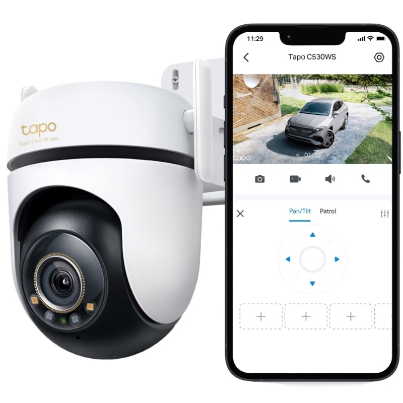 Cámara de Videovigilancia TP-Link Tapo C530WS/ 360/ Visión Nocturna/ Control desde APP
