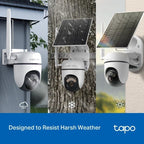 Cámara de Videovigilancia TP-Link Tapo C615G Kit/ Visión Nocturna/ Control desde APP/ Incluye Panel Solar