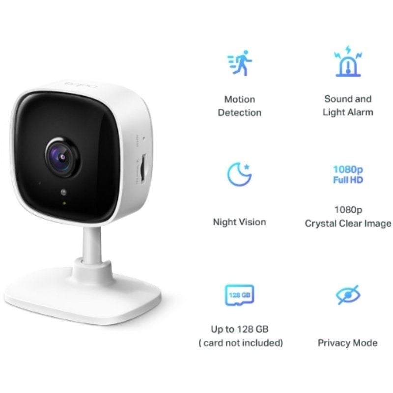 Cámara de Videovigilancia TP-Link Tapo TC60/ Visión Nocturna/ Control desde APP