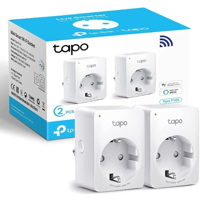 Enchufe WiFi Inteligente TP-Link Tapo P100/ Pack 2 Main Image