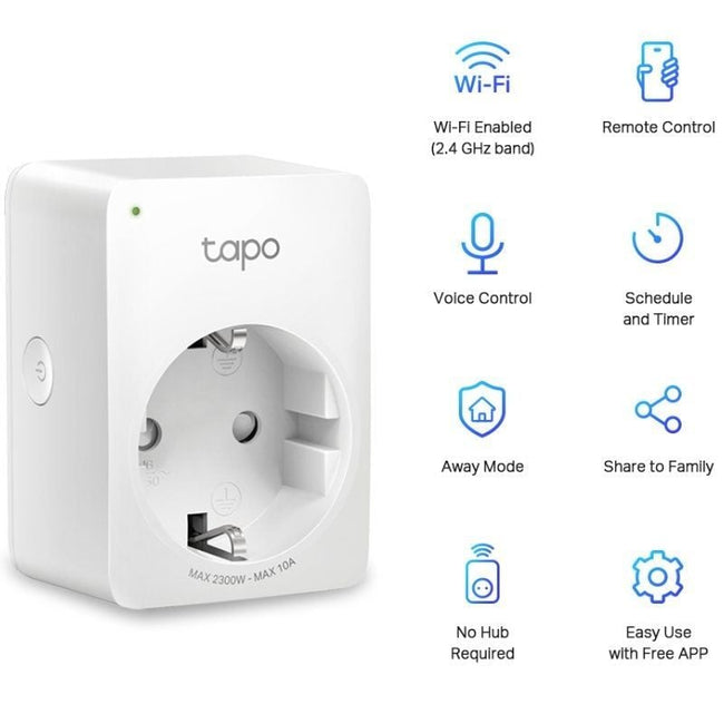 Enchufe WiFi Inteligente TP-Link Tapo P100 Main Image