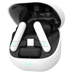 Auriculares Bluetooth Trust GXT 409 Oxxie 25478 con estuche de carga/ Autonomía 7h/ Blanco y Negro