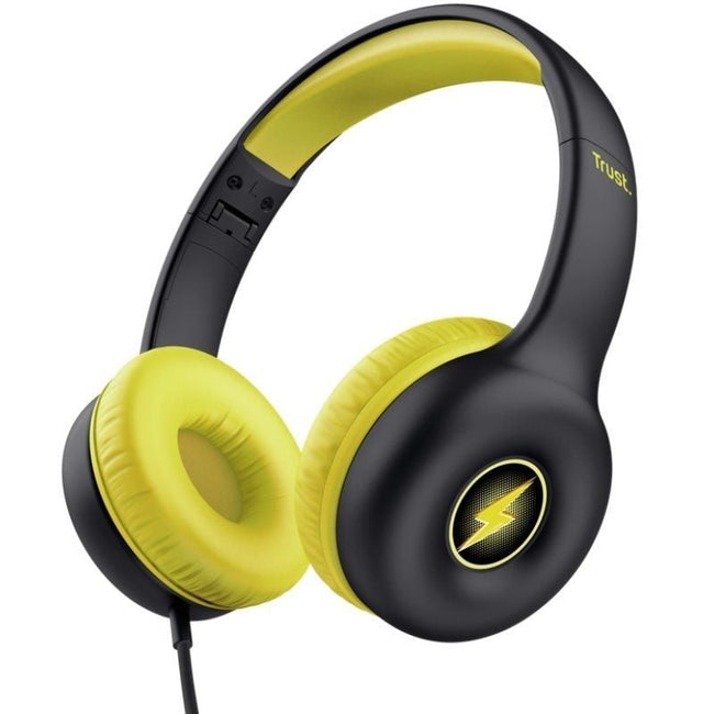 Auriculares Infantiles Trust Nouna Kids/ con Micrófono/ Negros Hover Image